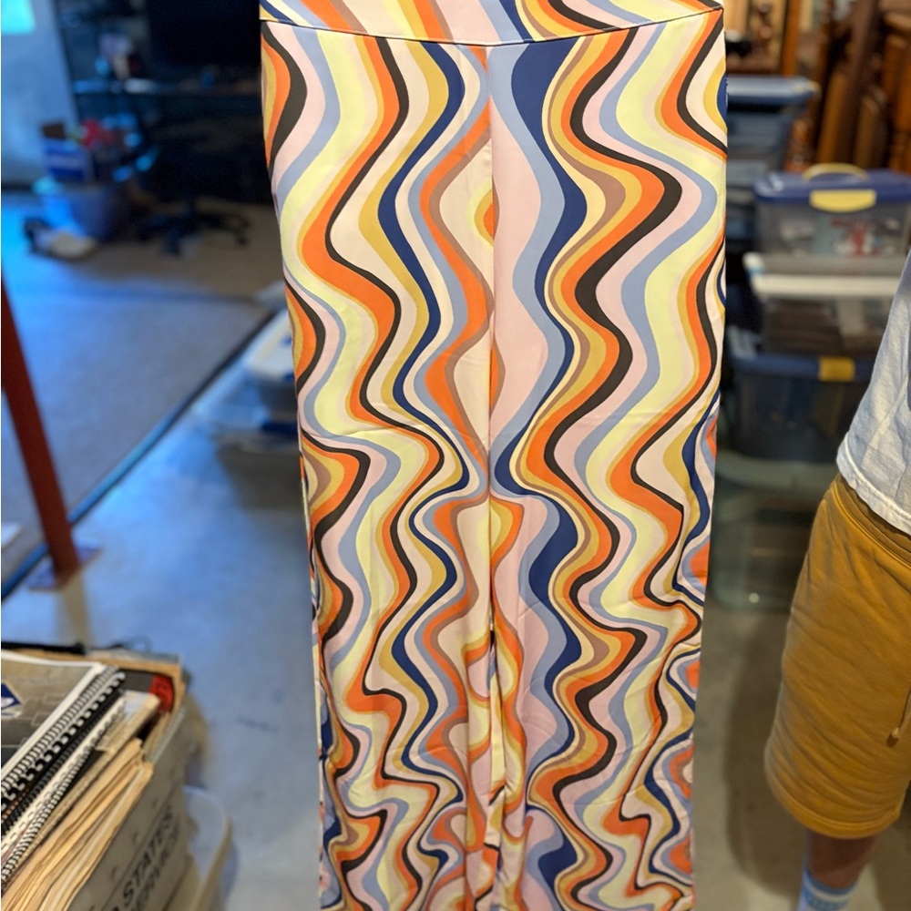 Colorful Wave Pattern Women's Skirt